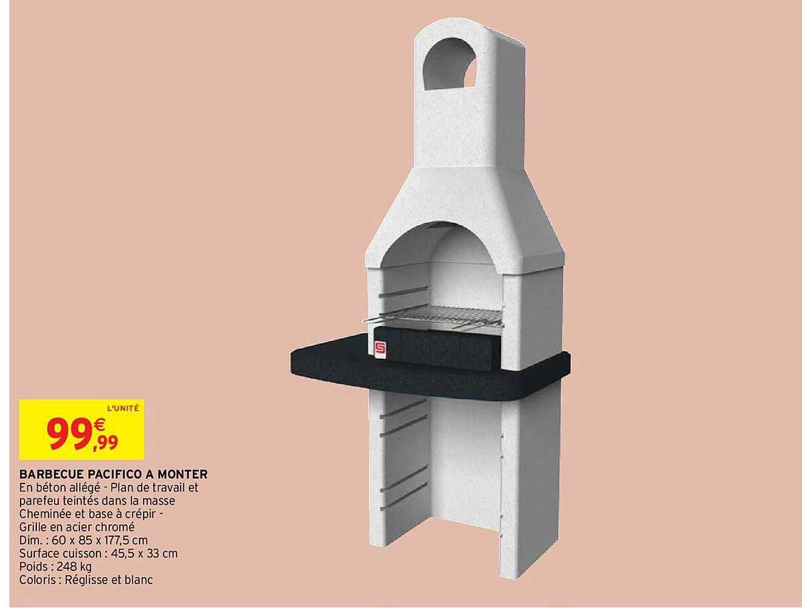 barbecue pacifico à monter
