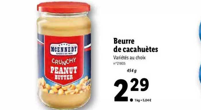 Beurre De Cacahuètes Mcennedy