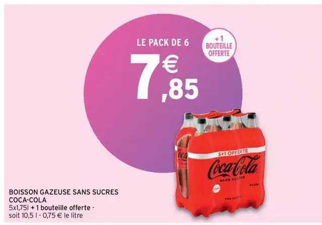 boisson gazeuse sans sucres coca-cola