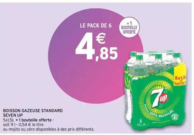 boisson gazeuse standard seven up