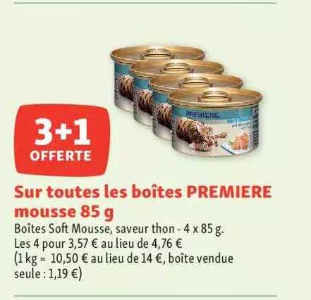 Boîtes Premières Mousse 85 G