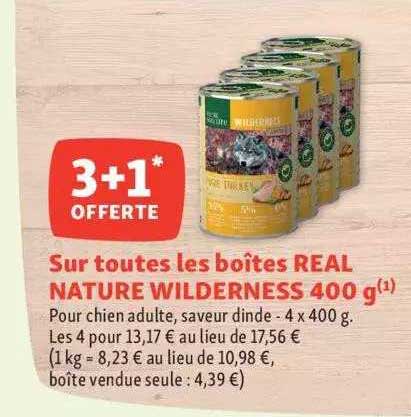 boîtes real nature widerness 400 g