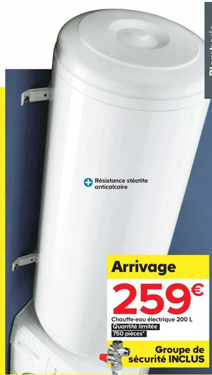 chauffe-eau électrique 200 l