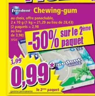chewing-gum freedent