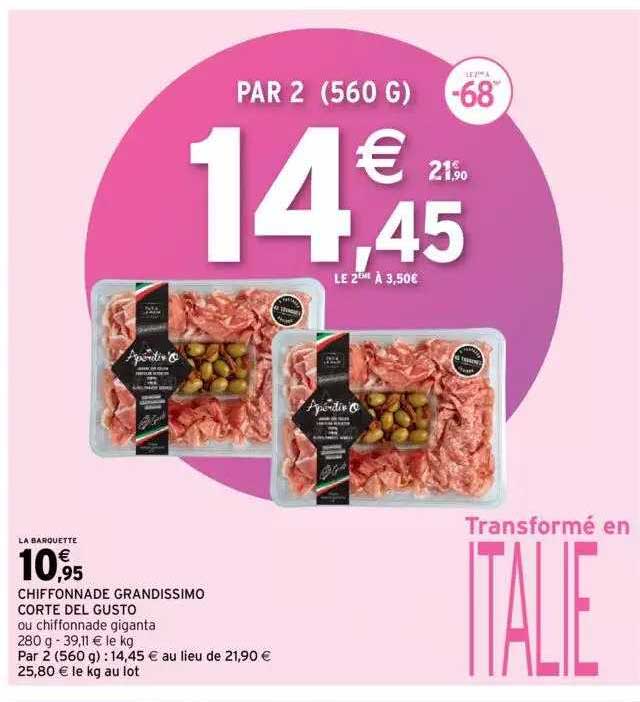 chiffonnade grandissimo corte del gusto