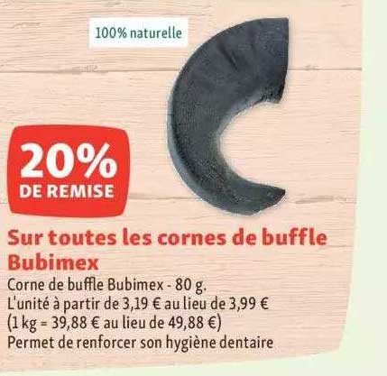 cornes de buffle bubimex