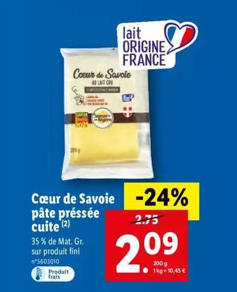 cœur de savoie pâte préssée cuite