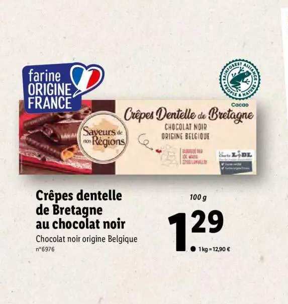 Crêpes Dentelle De Bretagne Saveurs De Nos Régions