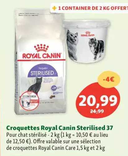 croquettes royal canin sterilised 37