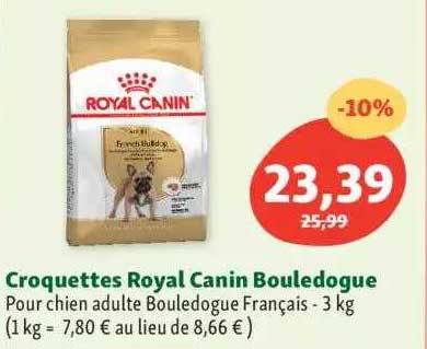 croquettes royale canin bouledogue