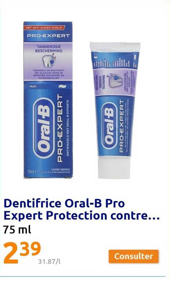 dentifrice oral-b pro expert protection contre...