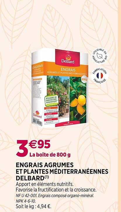 engrais agrumes et planes méditerranéennes delbard