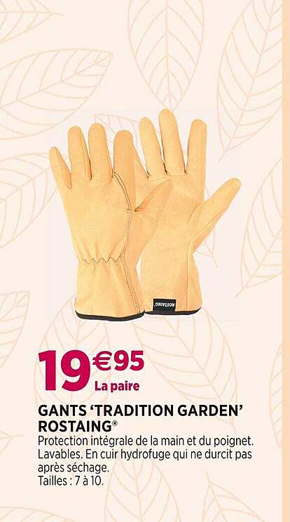 gants "tradition garden" rostaing