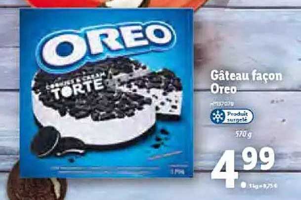 gâteau façon oreo