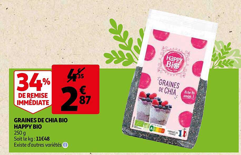 Graines De Chia Bio Happy Bio