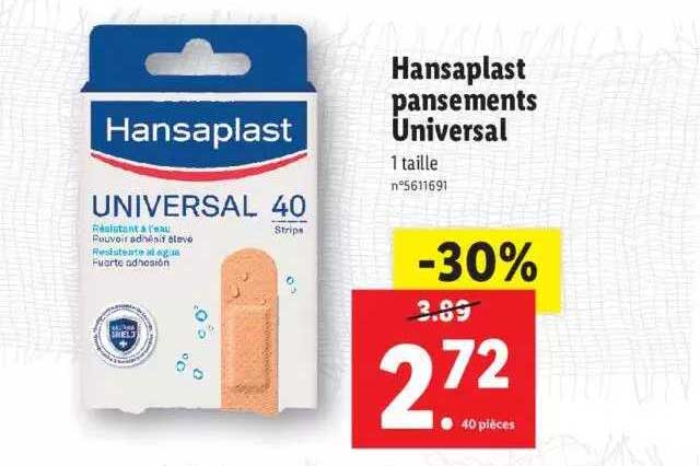 Hansaplast Pansements Universal