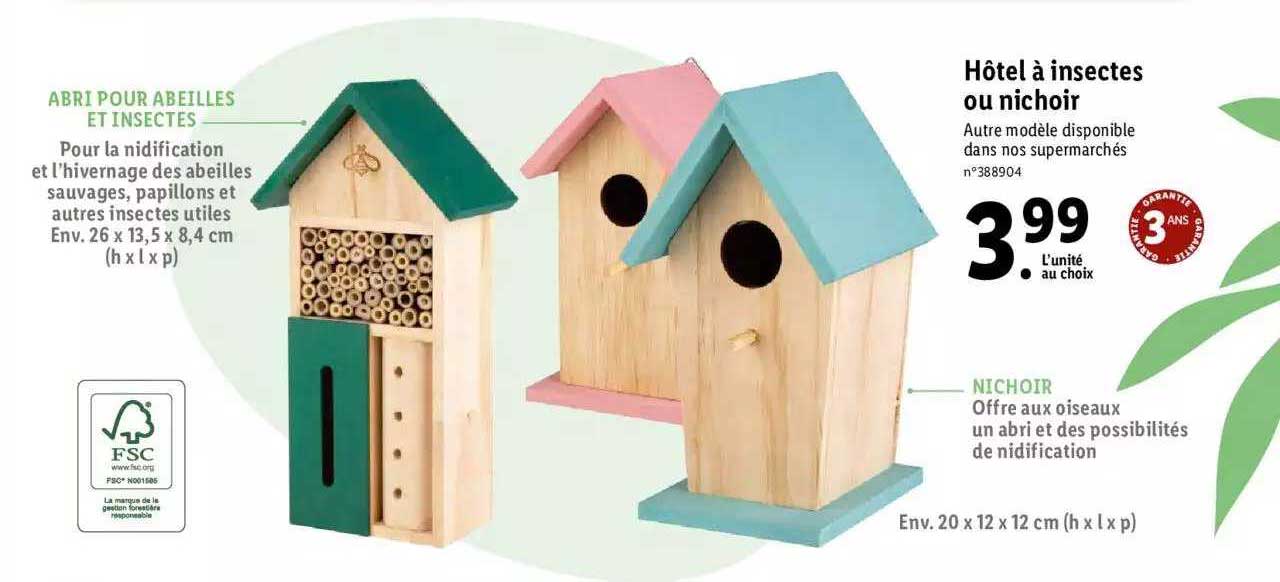 Hôtel à Insectes Ou Nichoir