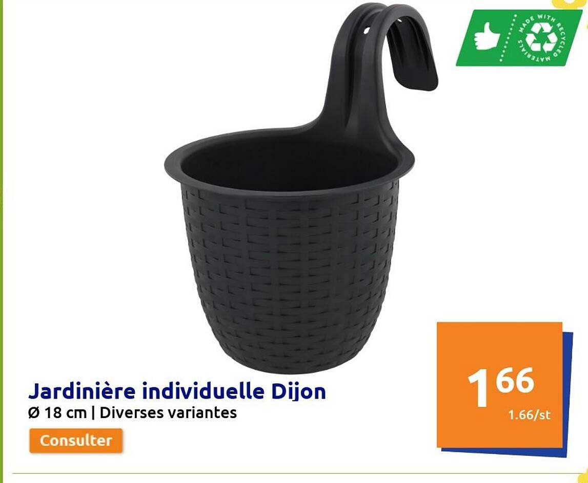 jardinière individuelle dijon