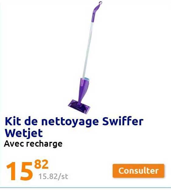 Kit De Nettoyage Swiffer Wetjet