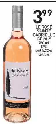 le rosé sainte gabrielle igp 2019