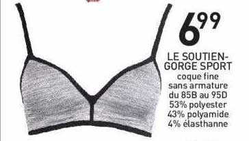 le soutien-gorge sport