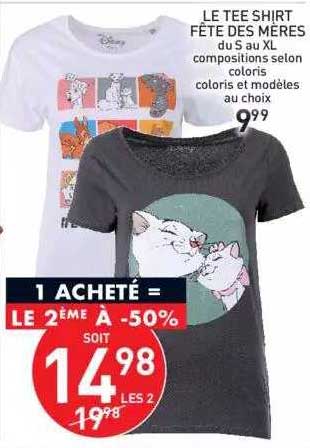 le tee-shirt fête des mères