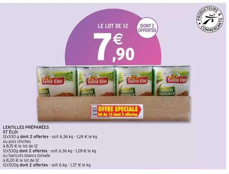 lentilles préparées st éloi