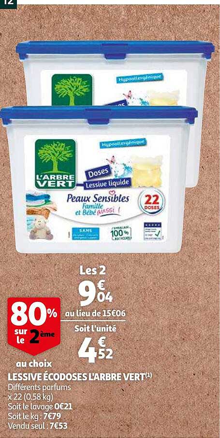 lessive écodoses l'arbre vert