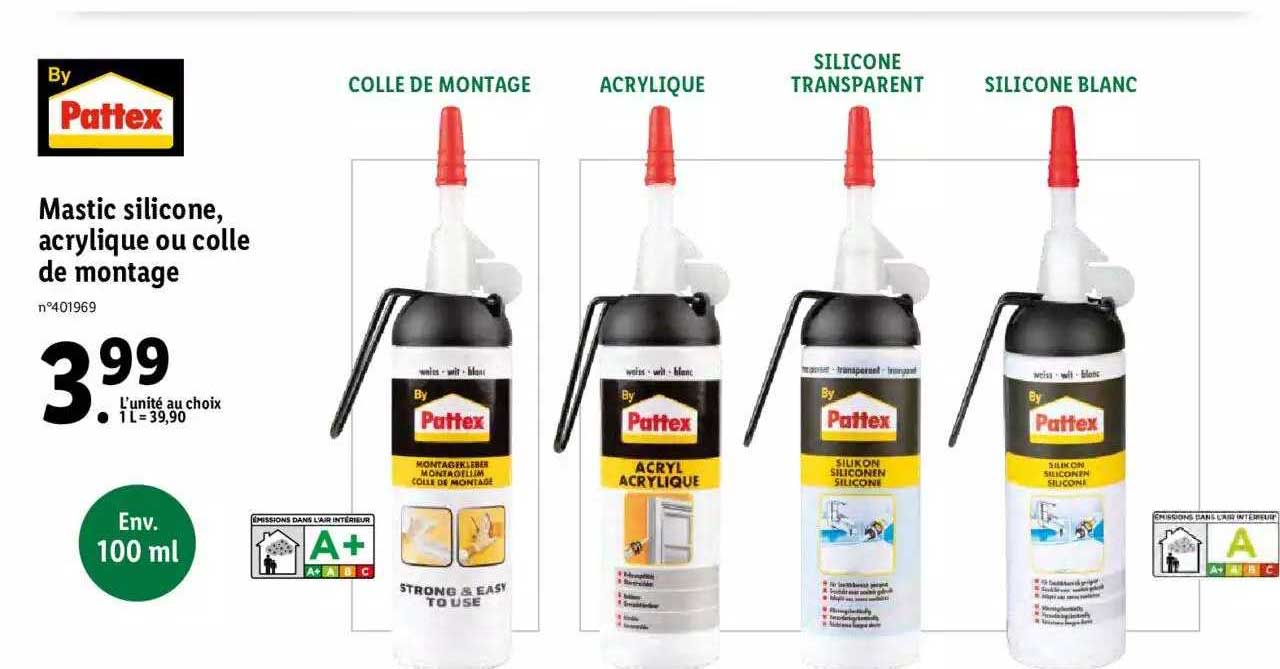 Mastic Silicone, Acrylique Ou Colle De Montage