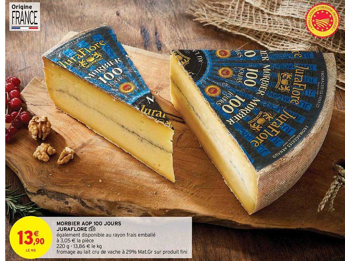 morbier aop 100 jours juraflore