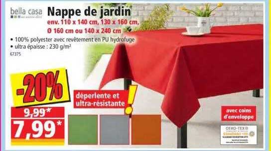 Nappe De Jardin Bella Casa