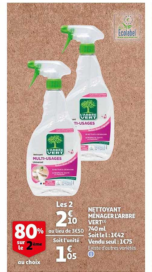 nettoyant ménager l'arbre vert
