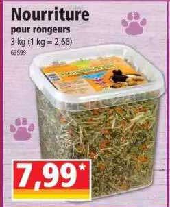 nourriture pour rongeurs