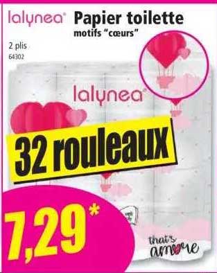 Papier Toilette Motifs "coeurs" Lalynea