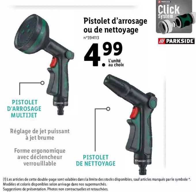 Pistolet D'arrosage Ou De Nettoyage Parkside