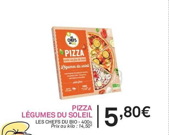 Pizza Légumes Du Soleil Les Chefs Du Bio