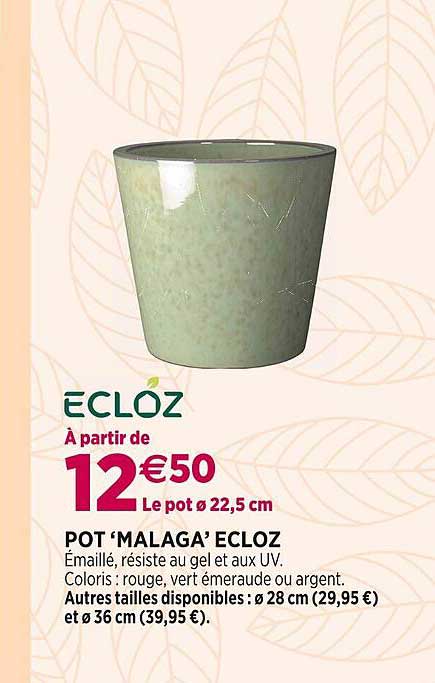pot "malaga" ecloz