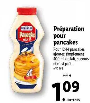 Préparation Pour Pancakes Mcennedy