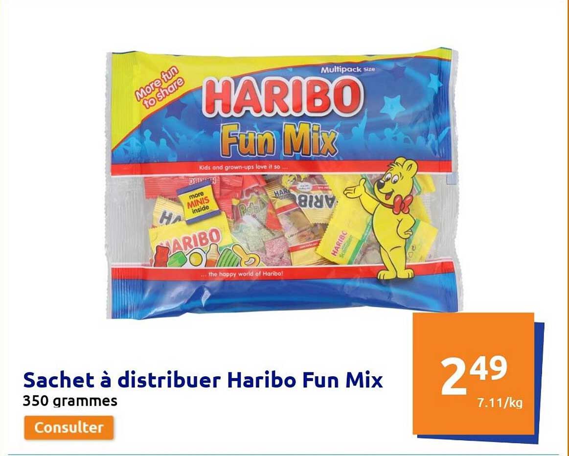 sachet à distribuer haribo fun mix