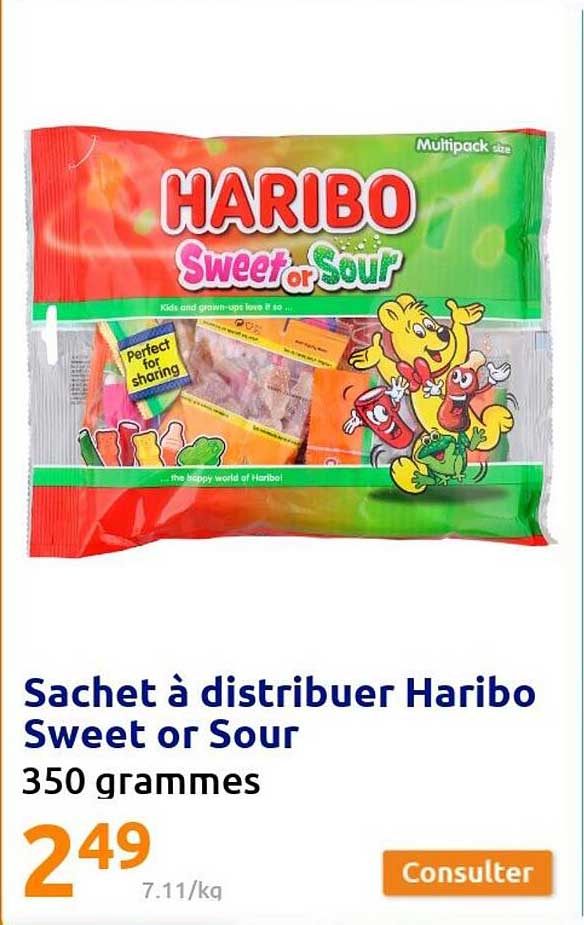 sachet à distribuer haribo sweet or sour