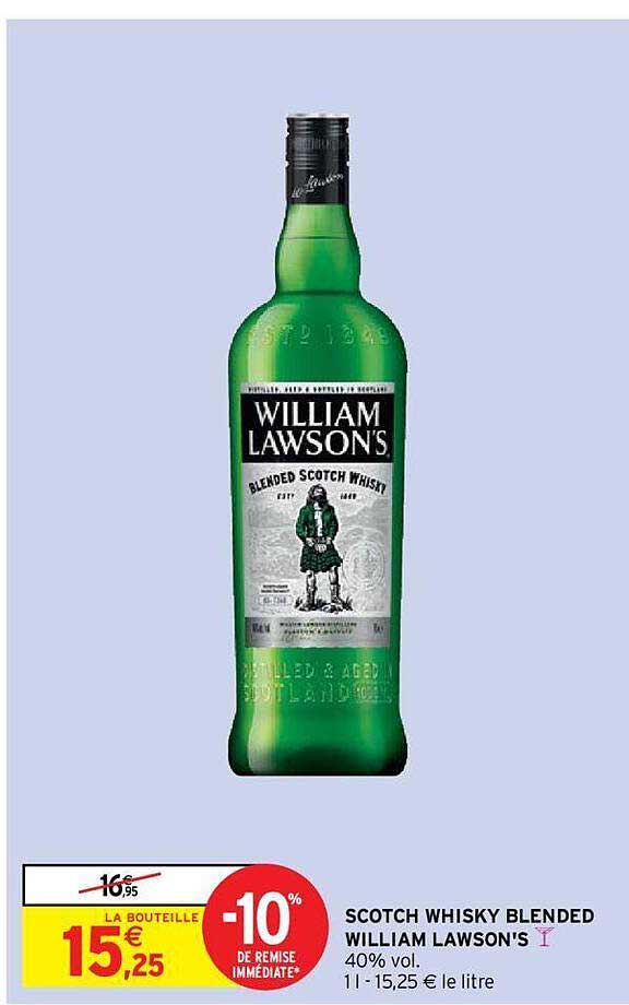 scotch whisky blended william lawson's