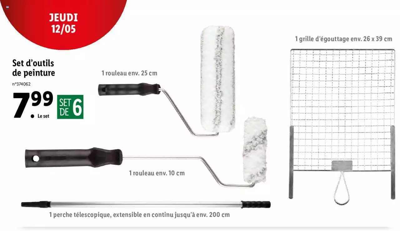 set d'outils de peinture