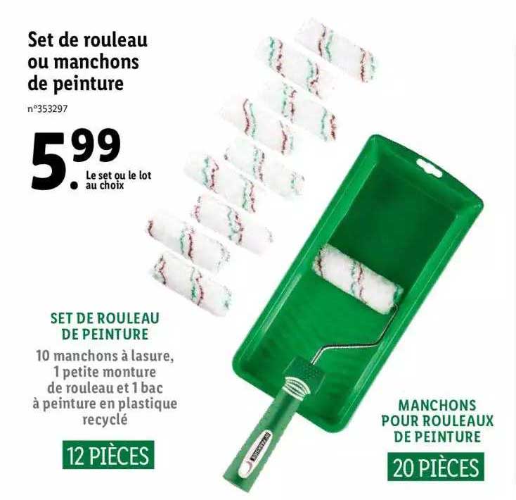 Set De Rouleau Ou Manchons De Peinture