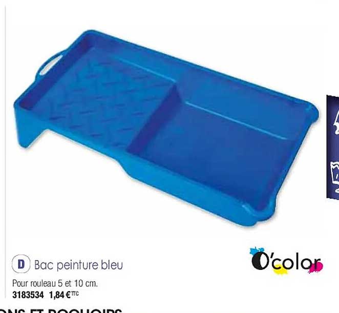 bac peinture bleu o'color