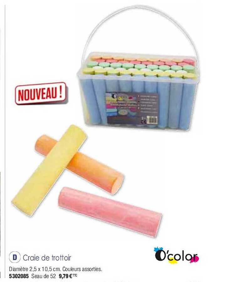 craie de trottoir o'color