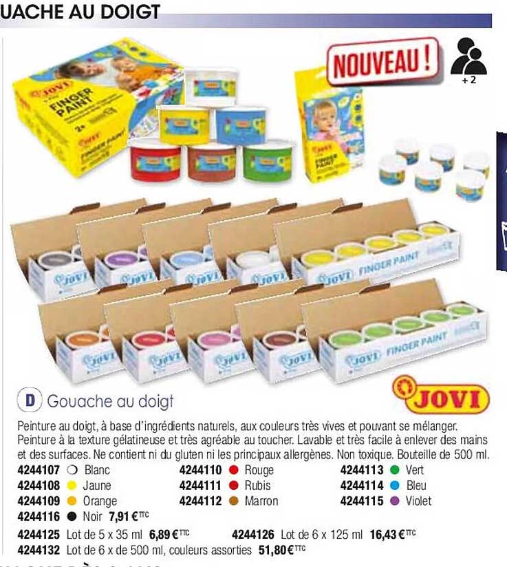 gouache au doigt jovi
