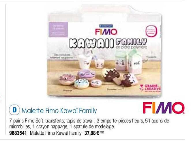 mallette fimo kawaï family