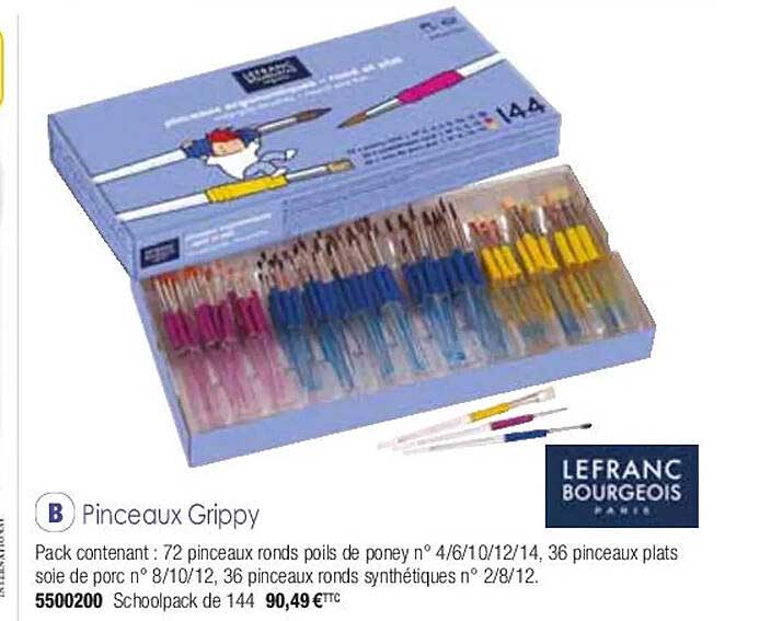 pinceaux grippy lefranc bourgeois