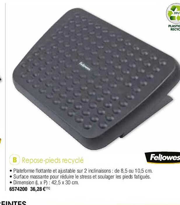 repose-pieds recyclé fellowes
