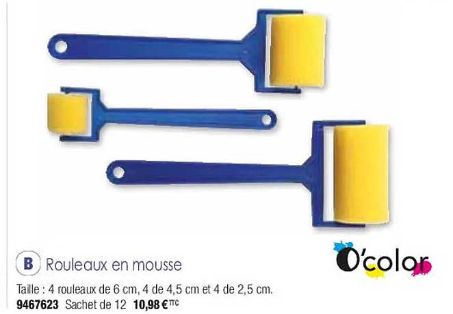 rouleaux en mousse o'color